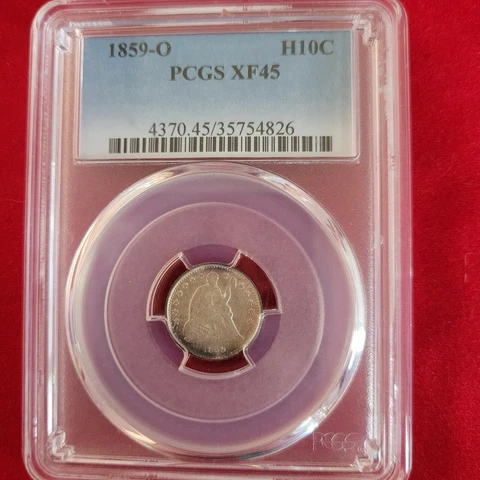 1859 O Half Dime Cover