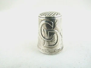 Solid Silver CHARLES & DIANA THIMBLE Hallmarked:-BIRMINGHAM 1981  Unused - Picture 1 of 8