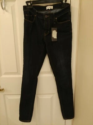 Jeans ajustados halógenos lavados oscuros 27 nuevos con etiquetas Foto 1 de 4