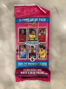 2021-2022 Panini Prizm Premier League Soccer 15 Cards Cello Fat Value Pack - Picture 1 of 1
