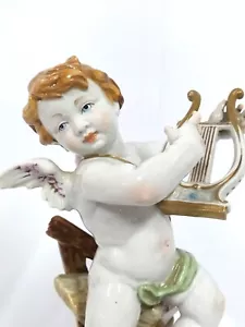 Ángel de verano, querubín. Porcelana Algora. Sellado en la base. - Imagen 1 de 14