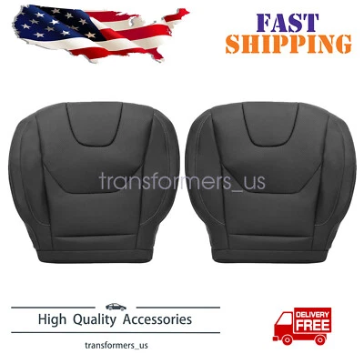 For 2013 2014 Ford Fusion Titanium Driver & Passenger Bottom AC Seat Cover Black - Image 1 of 4