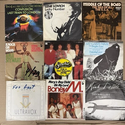 1: Ca ~ 100 7" Singles 70er 80er  Paket Sammlung Rock Pop Disco Internatioal - Image 1 of 3