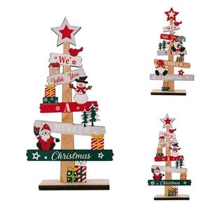 Christmas Wooden Sign Table Decoration Table Centerpiece Sign Desktop Ornament - Picture 1 of 13