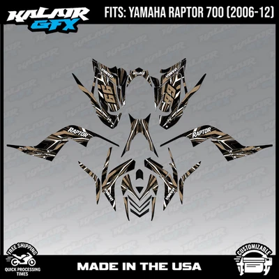 Graphics Kit for YAMAHA RAPTOR 700 (06-12) 16 MIL Prime Series - Tan - Image 1 of 4