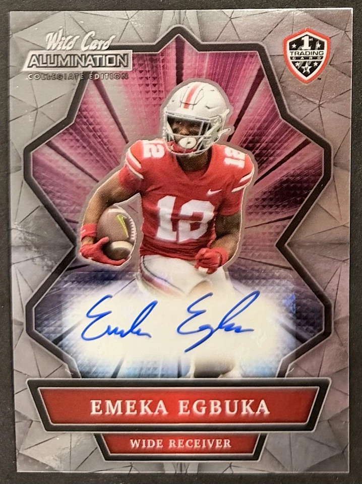 2021 Emeka Egbuka Wild Card Alumination Auto OSU Tampa Bay Buccaneers - Image 1 of 1