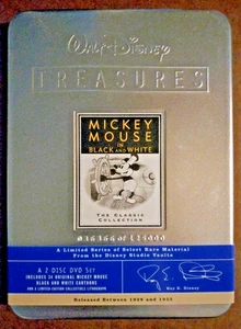 Disney Treasures Mickey Mouse In Black & White DVD Set With Tin New - Bild 1 von 3