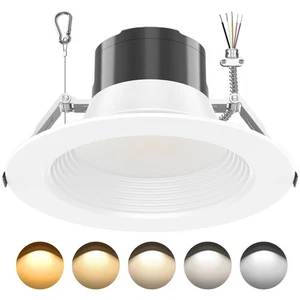 10 Inch LED Commercial Downlight,40W Recessed Ceiling Light Power&CCT Adjustable - Picture 1 of 16