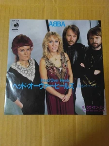 Japanese press 7inch!!! ABBA HEAD OVER HEELS / LAV ALL YOUR LOVE ON ME - Picture 1 of 8