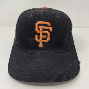 Vintage San Francisco Giants Hat Cap Fitted Mens 7 1/8 Black MLB Baseball Wool - Picture 1 of 12