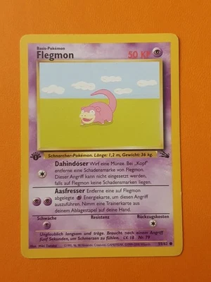 Pokémon Karte • 1 Edition • Flegmon• Fossil Set • 55/62 • Deutsch • Pokemon  - Bild 1 von 2