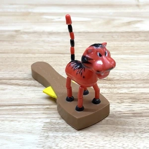 Vintage 1970’s British Push Button Tiger Collapsible Plastic Toy with Trigger - Picture 1 of 8