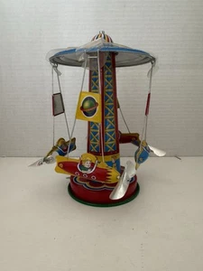 Schylling Collector Series ROCKET RIDE CAROUSEL Blechspielzeug mit Box - Bild 1 von 5
