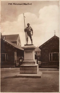 The Pikeman 1798 Monument Wexford Ireland RPPC Postcard Milton - Picture 1 of 2