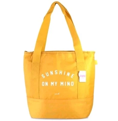 Victoria’s Secret PINK Sunshine On My Mind Insulated Cooler Lunch Bag Yellow NWT - Image 1 of 4