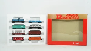 Rivarossi N Scale Freight Car Set of 8x Item 0519 Metal Wheels New B61 - Picture 1 of 7