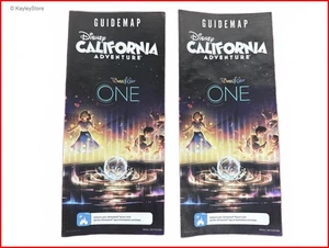 Disney California Adventure Guidemap World of Color ONE Rare Out of Print Mint ! - Picture 1 of 10