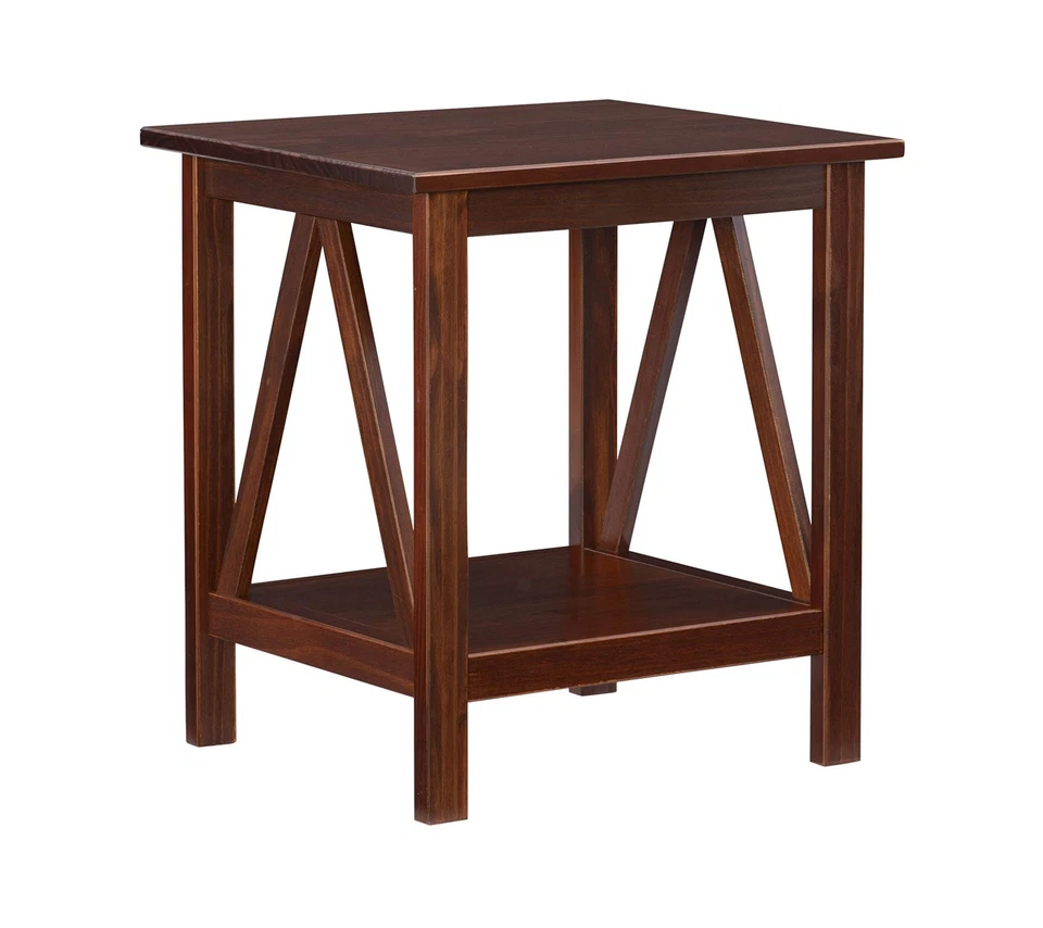 Home Dcor Home Decor Titian End Table, 20"w x 17.72"d x 22.01"h, Antique Tobacco - Image 1 of 4