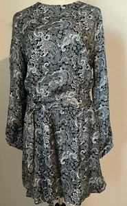 The Kooples Negro Encaje Estampado Paisley Cinturón Hasta la Rodilla Talla 3 M/L NUEVO CON ETIQUETAS $385 - Imagen 1 de 21