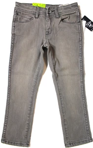 VOLCOM - Boy's Grey Stretch Skinny Leg Denim Jeans. Size 4. NWT. RRP $69.99. - Bild 1 von 3
