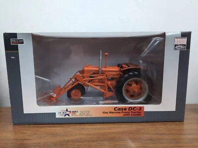 1/16 Spec Cast Toy Case DC-3 Gas Tractor w/ Loader 2012 Pork Expo - Image 1 of 4