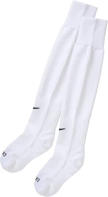 Calcetines de fútbol Nike Academy sobre la pantorrilla, blancos, pequeños para mujer 4-6, jóvenes 3-5, 1 par Foto 1 de 2