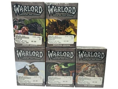 Warlord Saga of the Storm SOTS Original 2001 Base Set Sealed Decks Set All 5 - Image 1 of 4