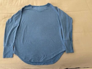 Lululemon Damen belüftetes Langarmshirt blau Größe Small - Bild 1 von 6