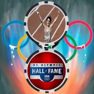 Joan Benoit Leichtathletik Olympionike Sammlerstück Poker Chip Button - Bild 1 von 2