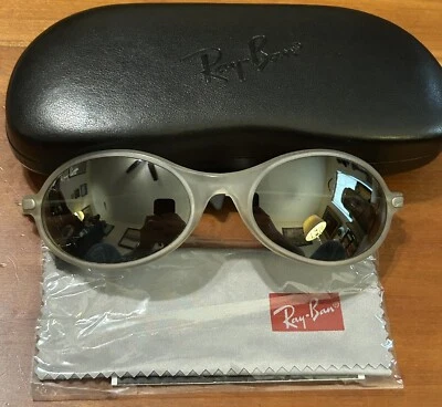 Ray Ban Orbs RARE B&L W2390 Orbs Translucent Mirrored Oval Sunglasses - Image 1 of 4
