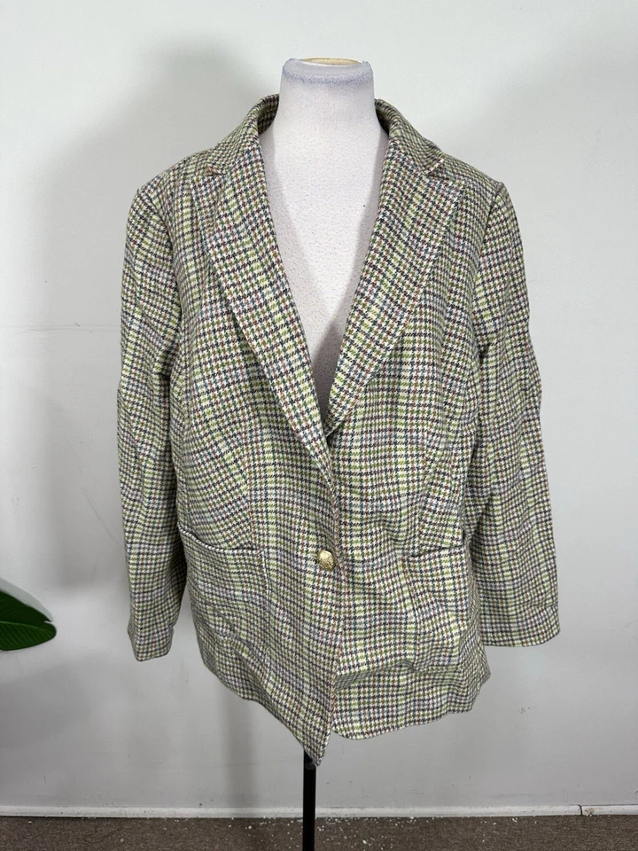 Chaqueta de mujer Talbots color verde manga larga talla 16W Foto 1 de 4