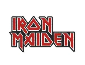 Iron Maiden Logo shaped sew on cloth patch 100mm x 60mm  (rz) - Picture 1 of 1