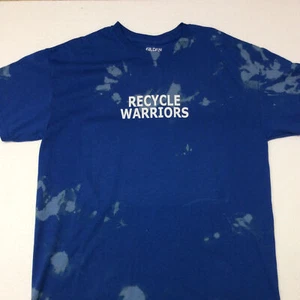" Recycle Warriors " Recycle Awareness Short Sleeve Tee Shirt (Size X-LARGE) - Picture 1 of 5