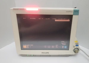 Philips IntelliVue MP70 Touchscreen Patientenmonitor mit Netzteil und Kabel - Bild 1 von 8