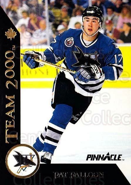 1992-93 Pinnacle Team 2000 Canadian #26 Pat Falloon - Image 1 of 1