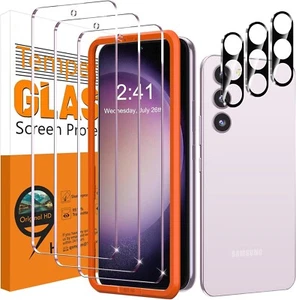 3 Stück Displayschutzfolie kompatibel mit Samsung Galaxy S23 FE Ultra HD Tempered - Bild 1 von 7