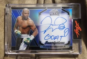 2025 Leaf Sports Heroes Floyd Mayweather Jr. Inscription GOAT Auto 6/100 - Picture 1 of 1