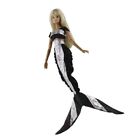 Sequin Mermaid Tail Dress Party Gown Bra Fishtail Skirts Outfits for Barbie Doll