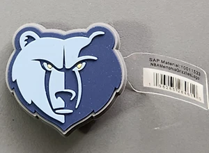New Genuine Original Crocs NBA Memphis Grizlies Logo Shoe Charm Jibbitz - Picture 1 of 2