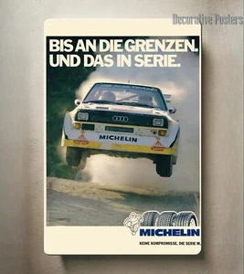 Audi Sport quattro s1 gr Rallye Rennwagen Gruppe B Metall Poster - Schild 20x30cm - Bild 1 von 4