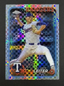 JACK LEITER RC 2024 Topps Chrome Update X-Fractor #USC105 Texas Rangers - Picture 1 of 2
