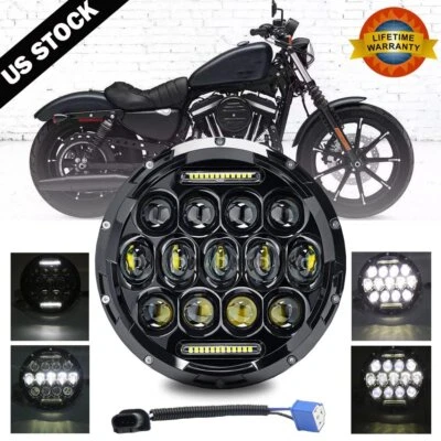 Faro LED de 7 pulgadas 140 W para Harley Davidson Street Glide Special FLHXS FLHX Foto 1 de 4