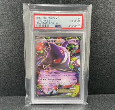 2014 Pokemon XY Gengar EX Phantom Forces #34/119 GEM MINT PSA 10 - Image 1 of 2