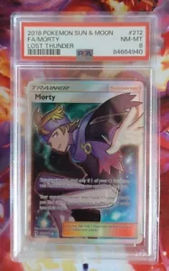 Pokemon Morty 212/214 PSA 8 Sonne & Mond Lost Thunder Full Art Trainer 212 PSA 8 - Bild 1 von 2