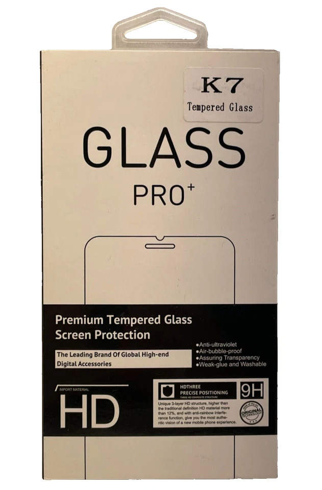 Protector de pantalla de vidrio templado Glass Pro+ para LG K7 - transparente/negro Foto 1 de 4