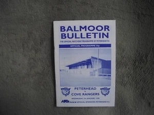 1997-98 (jan)  Peterhead v Cove Rangers  - Scottish Highland League - Picture 1 of 2