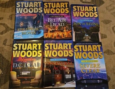 Lot of 6 Stuart Woods Hardcover Books - Stone Barrington Very Good Condition  - Image 1 of 4