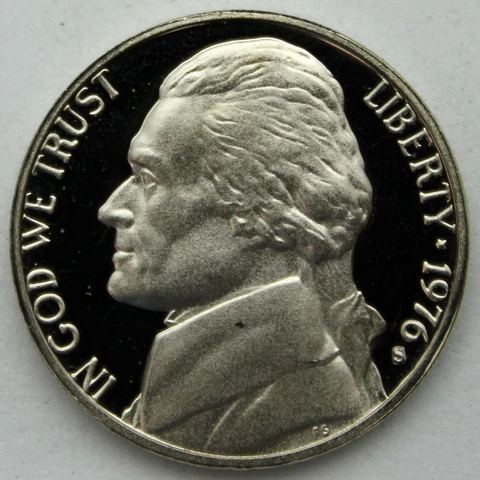 1976-S Proof Jefferson Nickel Cover