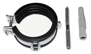 Gelenkrohrschellen - Rohrschelle + Stockschrauben + Dübel - Bild 1 von 2