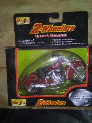 1:18 Maisto Indian classic motorcycle red - Image 1 of 4